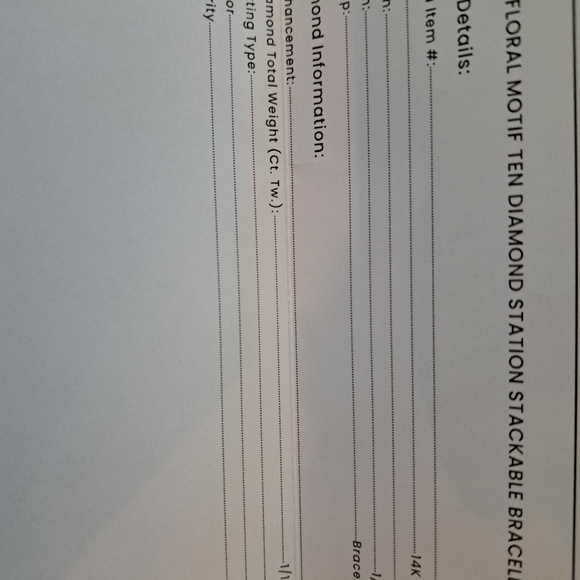 Elegant Motif Ten Diamond Station Stack Chain Bracelet - Picture 4 of 7